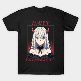 valentine anime demon girl T-Shirt